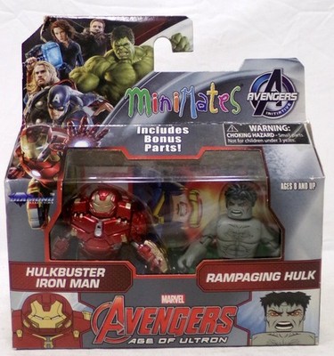 Diamond Select Minimates Marvel Avengers Hulkbuster Iron Man & Rampaging Hulk