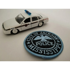 Roadchamps 1:43 Diecast Police Cruiser and Agency Police Patch Jackson MS PD