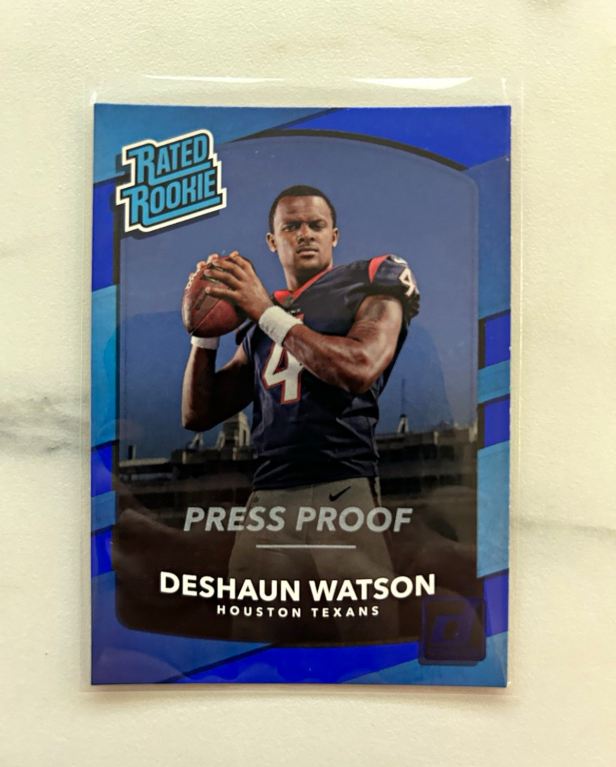 Deshaun Watson Panini Absolute Rookie Force Relic #23 Blue