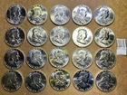 ORIGINAL BU ROLL 1963-P   FRANKLIN  HALVES $10 FV 90% SILVER