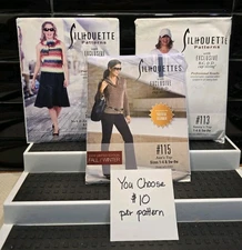 Silhouettes UNCUT Sewing Patterns - U CHOOSE 2913 Skirt, 113 Top & 115 Top NEW
