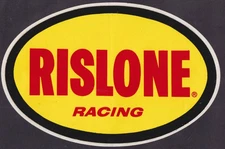Rislone Racing Oval Crack-&-Peel sticker unused 1960s