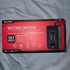 CyberPower 450VA UPS Battery Backup 120-Volt 8-Outlet SE450G1 