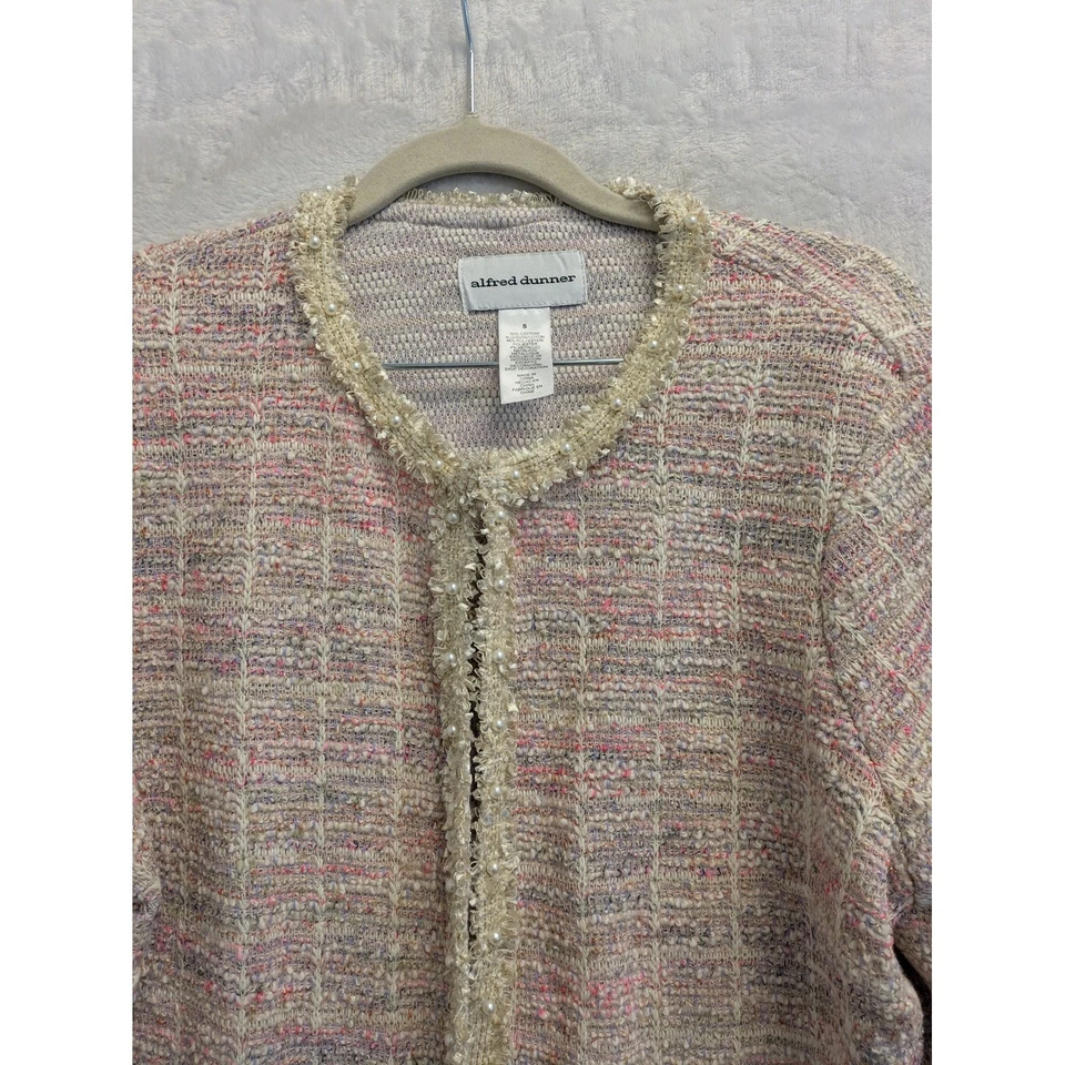Женская куртка-кардиган Alfred Dunner с жемчужным украшением размер S - Изображение 4 из 4