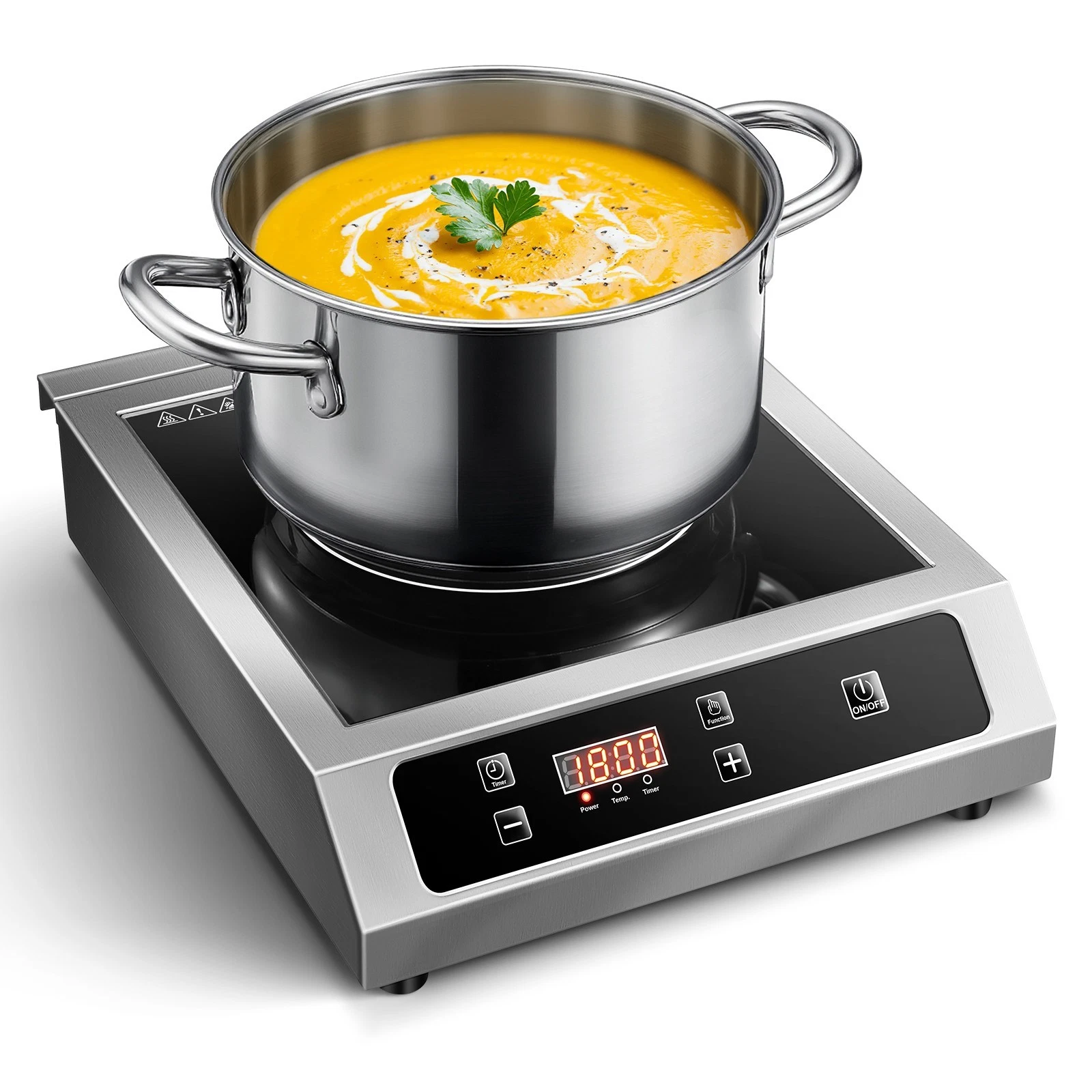 14 inch Commercial Electric Induction Cooktop Burner Induction Cooker 1800W
Opens in a new window or