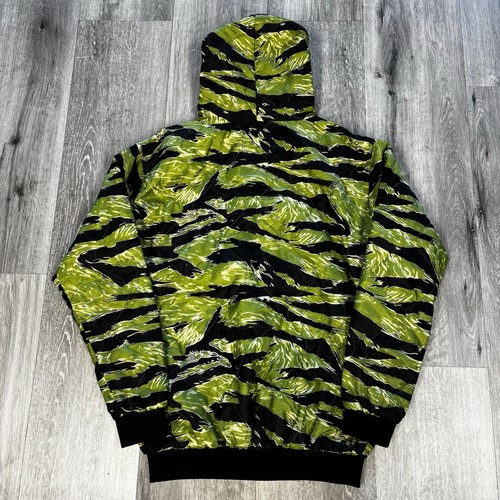 Zero Foxtrot Official Woobie Hoodie Tiger Stripe Camo Pullover Quilted Sz Small - Picture 4 of 8