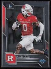 2025 Bowman University Chrome #136 DT Sheffield Rutgers Scarlet Knights NM