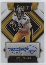2021 Panini Select Signatures White Prizm 3/35 Heath Miller #SIP-HMI Auto 15bk