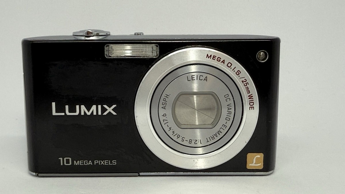 Panasonic LUMIX DMC-FX35 Black Digital Camera Leica Lens Language