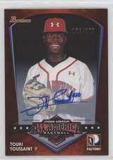 2015 Bowman AFLAC/Under Armour All-American Game /200 Touki Toussaint Auto 10lp
