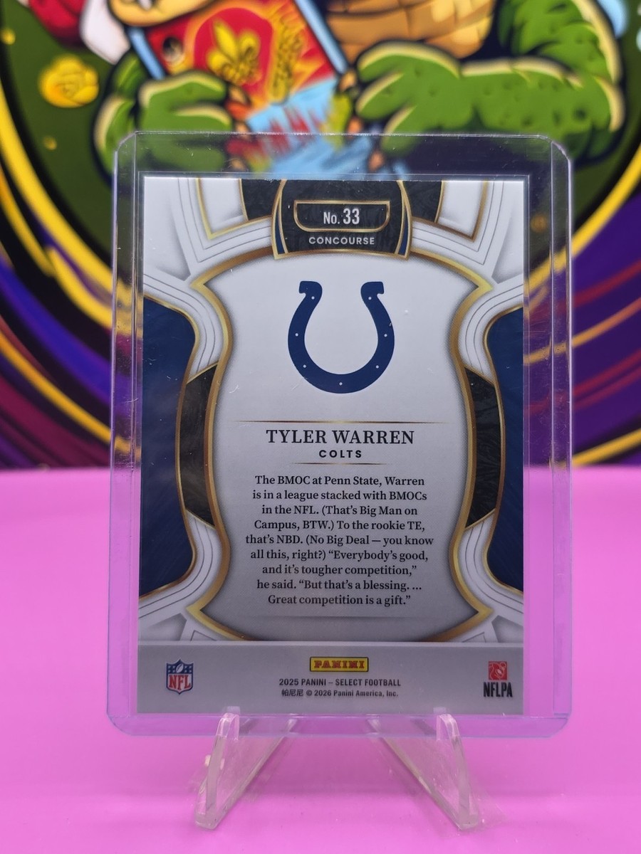 2025 Select Football Tyler Warren #33 Concourse RC Rookie Colts | eBay
