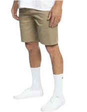 Quicksilver Men s Tan Flat Front Chino 10 Inseam Classic Shorts Size 38