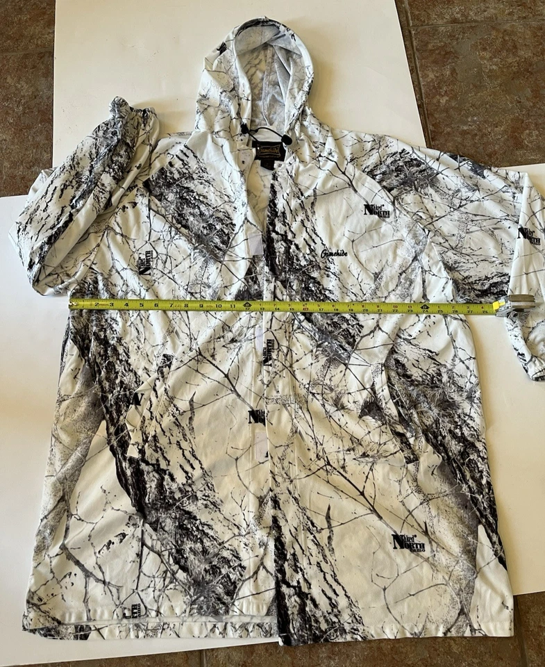 Gamehide Shirt Men’s L White Naked North Camo Hoodie Lightweight Shell Hunting. - Image 3 of 4