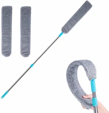 Retractable Gap Dust Cleaner under Appliance Microfiber Duster Dust Brush with E