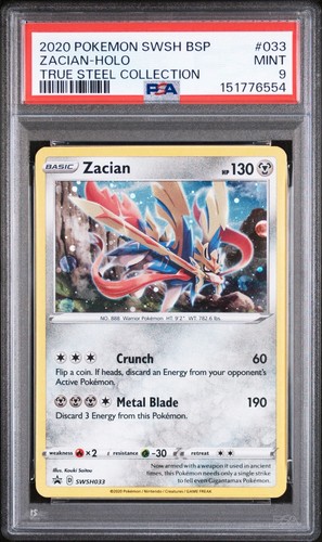 Zacian graded PSA 9 for sale on eBay