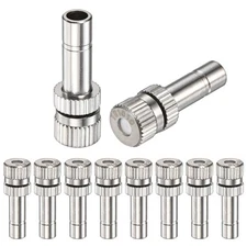 10Pcs Brass Misting Nozzles, 0.004"/0.1mm Mister Heads Outdoor Cooling System