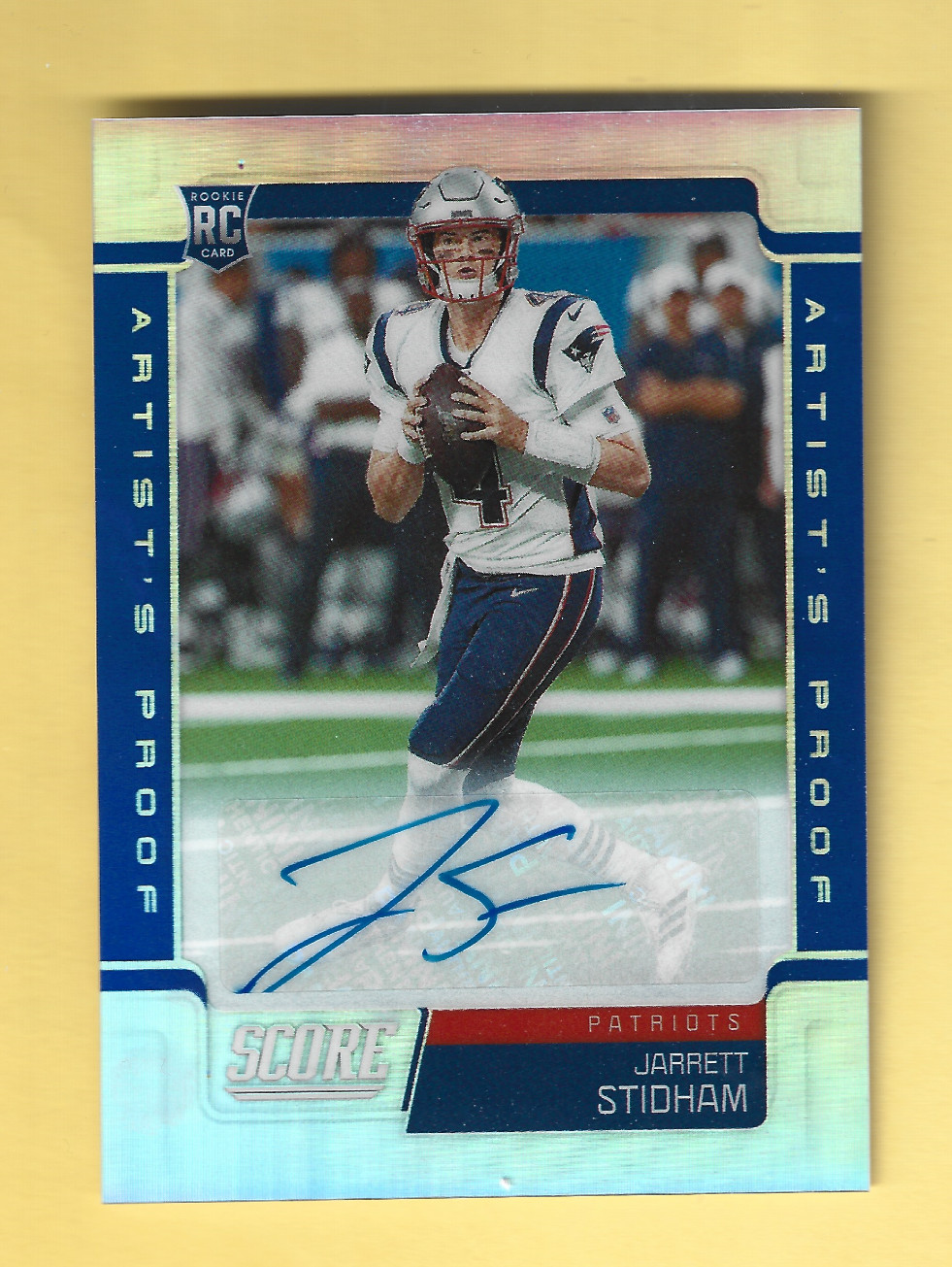 Jarrett Stidham Panini Chronicles Score Update Rookies #446 Signature-Artists Proof