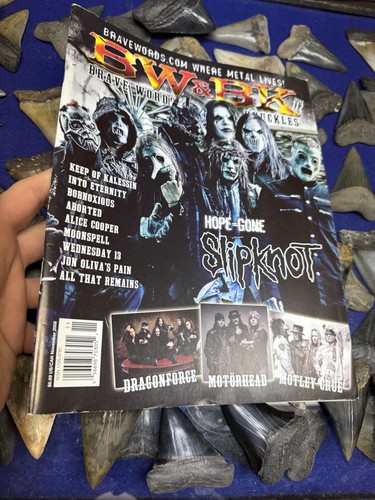 BRAVE WORDS & BLOODY KNUCKLES #112 SLIPKNOT ABORTED MOTÖRHEAD MOTLEY CRUE METAL - Picture 8 of 9