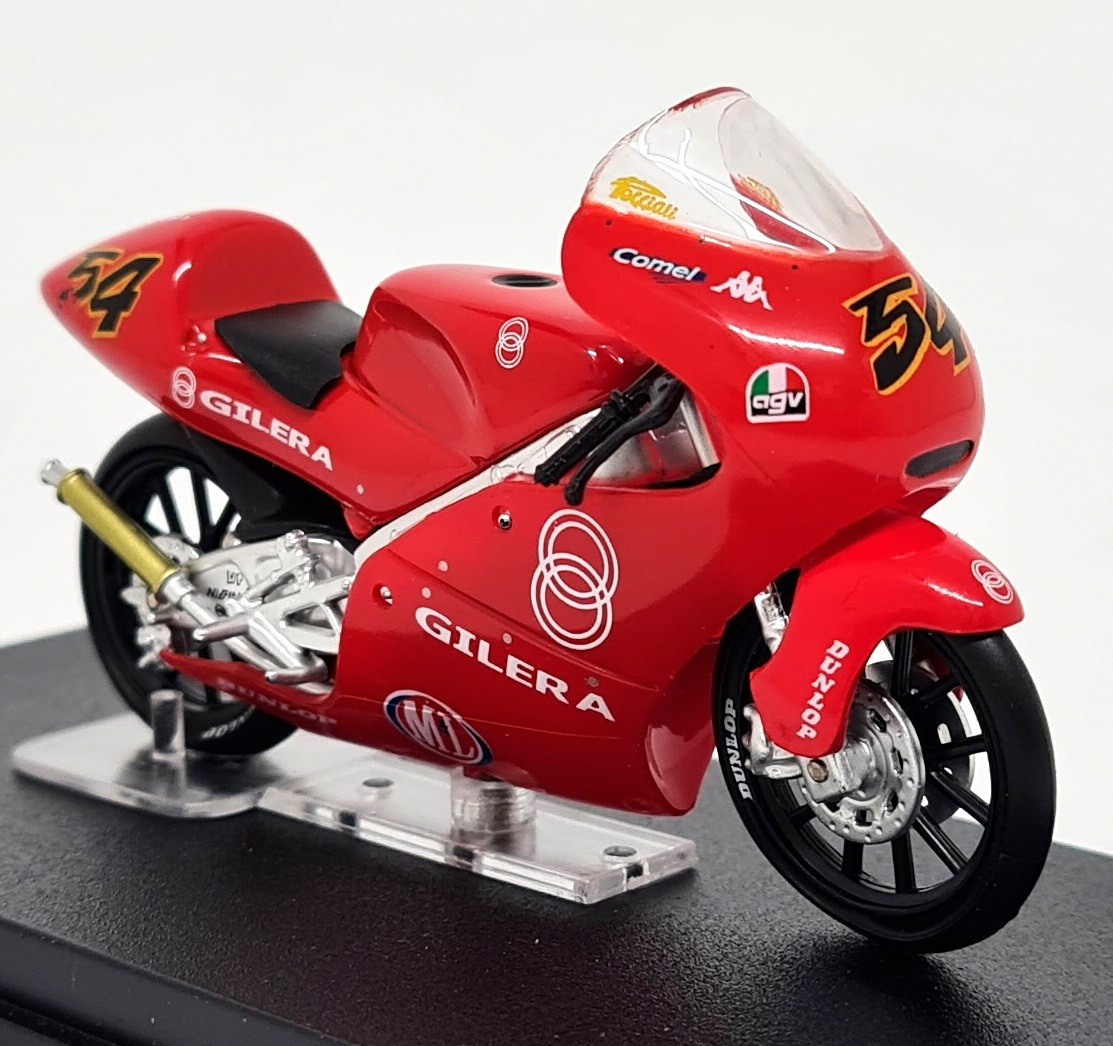 Deagostini 1/24 - Gilera 125 Manuel Poggiali 2001 Model Motorcycle