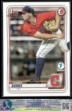 2020 Bowman Draft 1st Edition #BD-115 Tanner Burns Cleveland Indians 7.1A