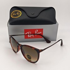 Womens Ray-Ban RB4171F Erika Sunglasses Tortoise Frame Brown Gradient Lens 54mm
