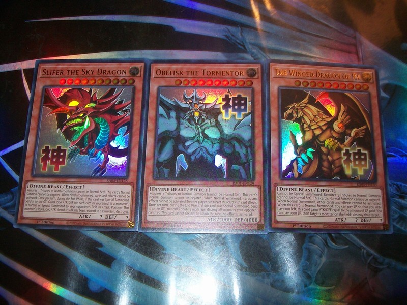 Slifer the Sky Dragon + Obelisk the Tormentor + RA Ultra Rare Set RA05 Yu-Gi-Oh!