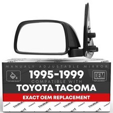 Power Door Mirror, Driver Side for Toyota Tacoma - Manual Fold, Flat Glass - ...