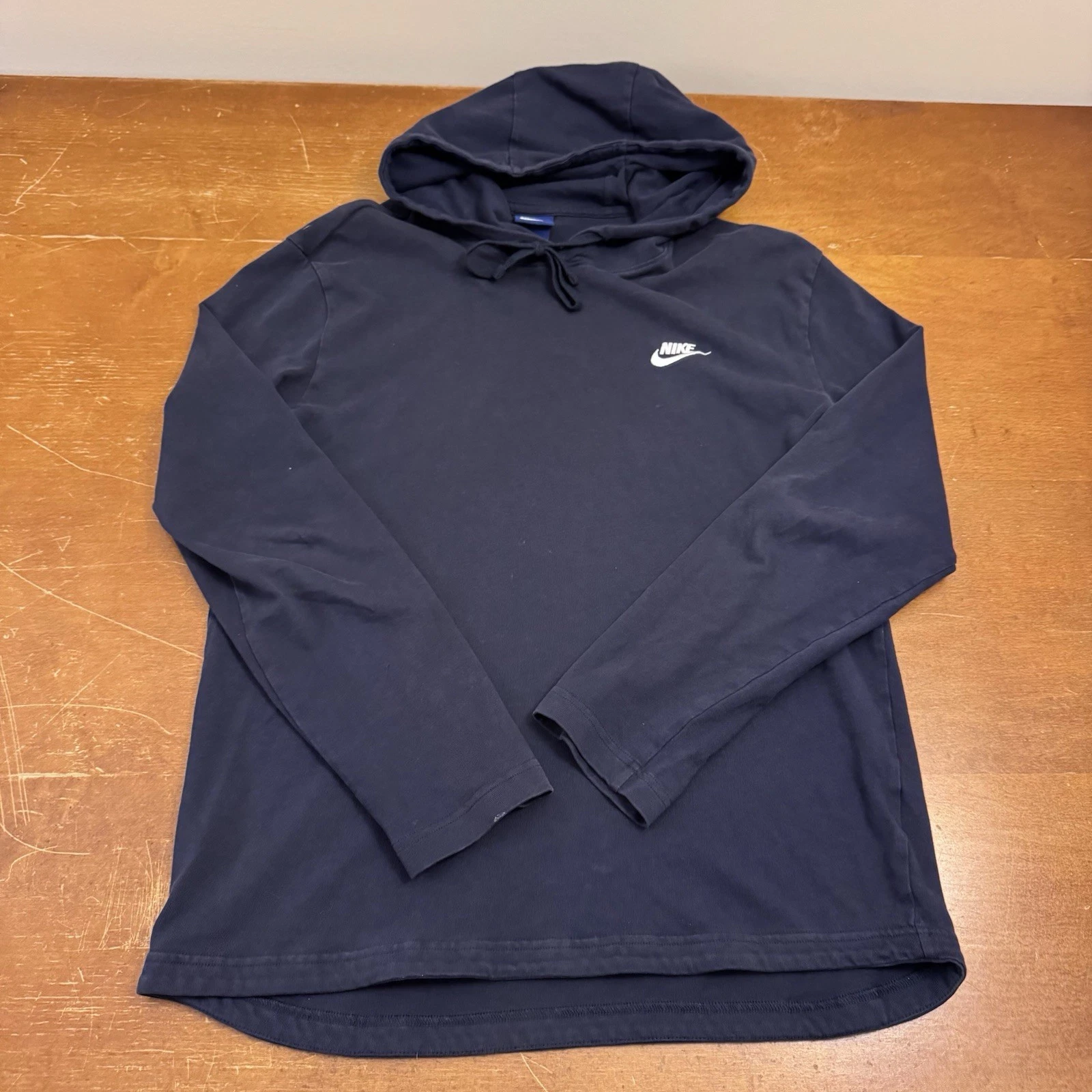 Nike Hoodie Mens Medium Blue Pullover Long Sleeve Lightweight