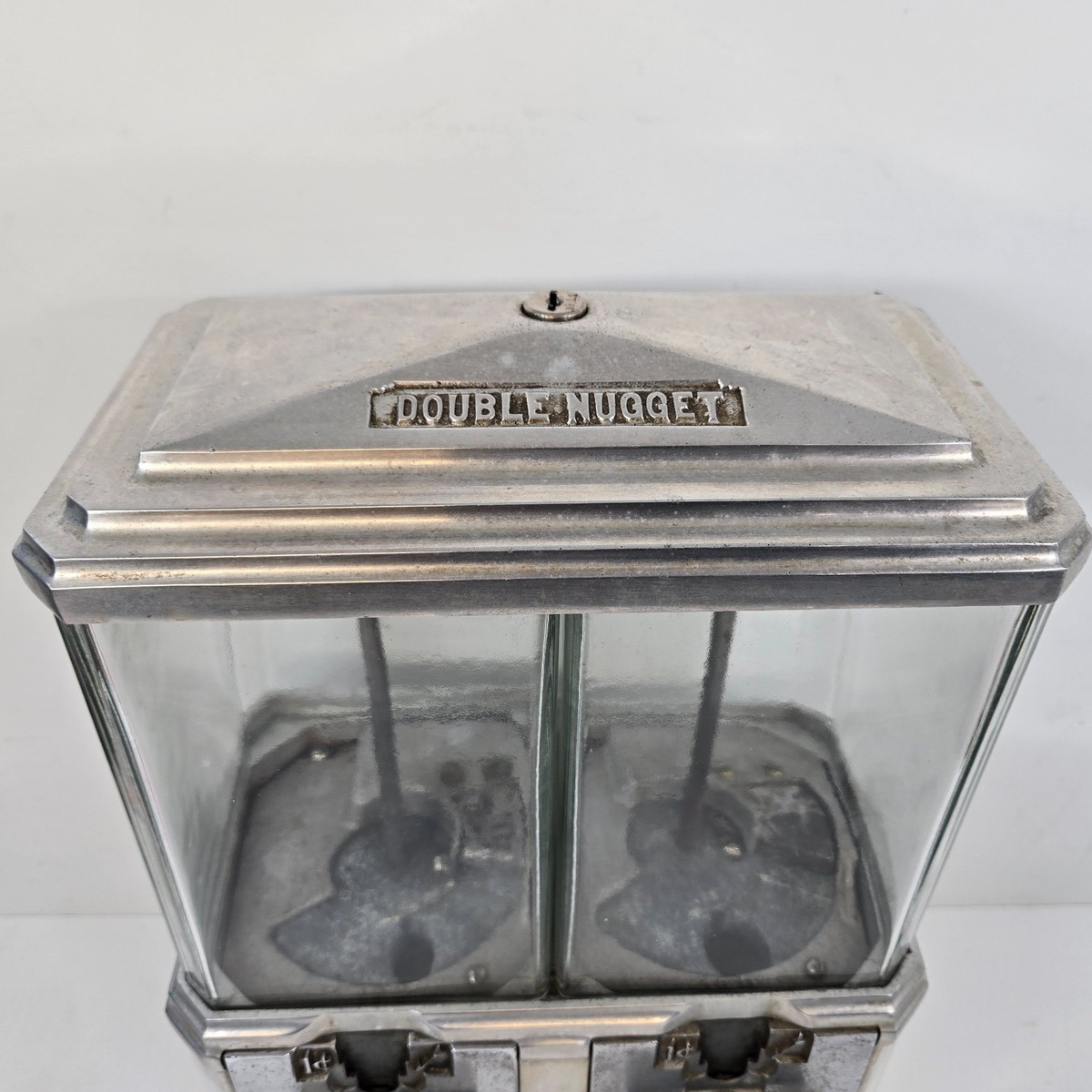 Vintage Double Nugget 1 Cent Gumball Peanut Vending Machine Coin