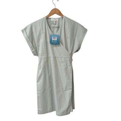 Coolibar Dress Womens Size M Wrap Sunny Isles Short Sleeve UPF Casual