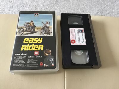 Easy Rider Starring Peter Fonda - VHS Cassette Movie Tape- VGC 1988