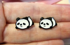 Panda Bear Earrings - Hypoallergenic