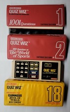 Coleco Quiz Wiz Cartridge and Books 1, 2  18 1001 Questions, Sports, Guinness