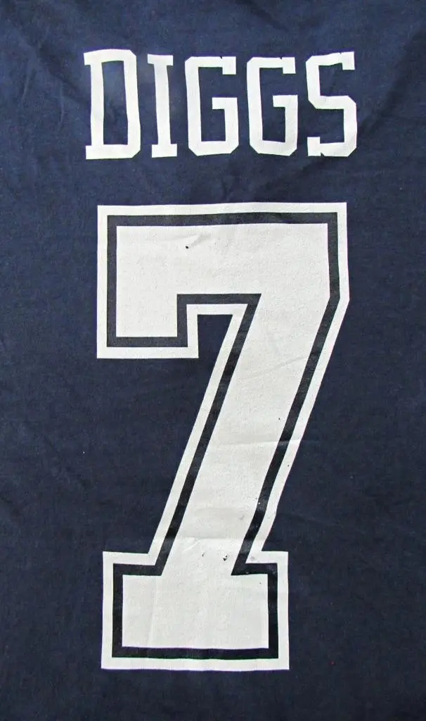 Dallas Cowboys Women XL DIGGS #7 Screened 'PRIMARY LOGO' T-shirt ACOW 32