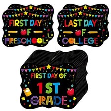 First Day and Last Day of School Photo Prop Signs Back to School 02-10x8