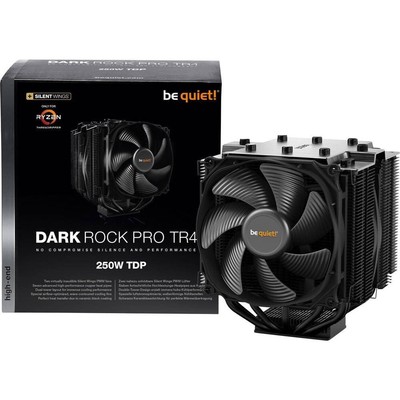 be quiet! Dark Rock Pro TR4, CPU Kühler, 250W TDP, 2 Silent Wings PWM Lüfter NEU
