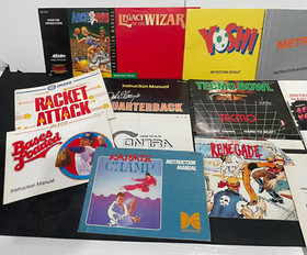 Nintendo NES Manual Insert Lot- Yoshi, Tetris 2, Metroid, Renegade