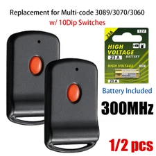 For Linear/MultiCode Gate Remote Control Opener Black 1089/3089/3070/3060 US