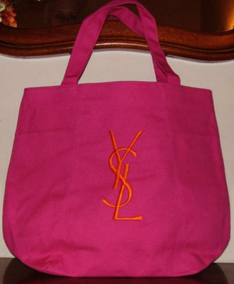 100 % AUTHENTISCH SELTEN YSL Signatur MAKE-UP ~ FITNESSSTUDIO ~ ÜBER NACHT ~ STRAND ~ BEUTELTASCHE ~ EINKAUFSTASCHE