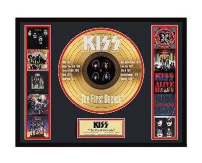 #キッス KISS 24kt ゴールドレコード KISS 24kt Gold LP The First Decade 10 Albums Ltd S/N:221