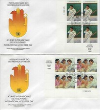 NATIONS UNIES - New York Yvert n° 517/518 FDC - Bloc de 4