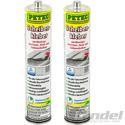 Scheibenkleber Für Frontscheiben Saint Gobain Scheibenkleber Set - 2x 310 Ml Kartuschen, Für Windschutzscheiben Windschutzscheibe Reparatur Set