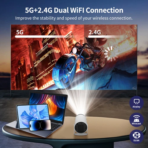 Mini Theater HDMI Projector For Android 11 Portable 2.4G+5G Wifi Bluetooth Home - Picture 13 of 14