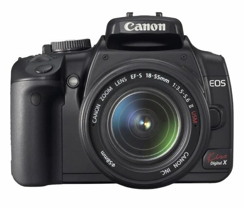 Canon Digital Single-Lens Reflex Camera Eos Kiss Digital X Double Zoom Kit Black