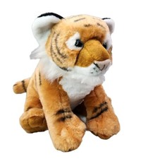 Wild Republic Foilkins Orange Tiger Plush Stuffed Animal, 10 Inch