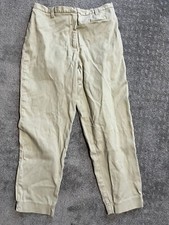 Vtg Ann Taylor Loft Pants Size 4P Light Khaki 98 Cotton 2 Spandex