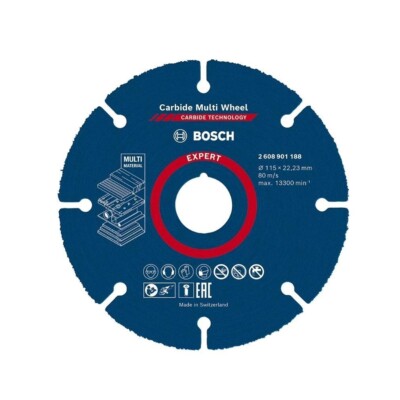 BOSCH Carbide Multi Wheel Trennscheibe Ø 125 x 22,23 mm Hartmetall  - 2608623013