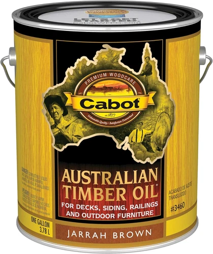 Australian Timber Oil Wood Stain and Protector, Jarrah Brown, 1 Gallon