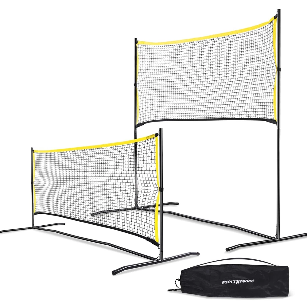 Pickleball Net with Practice Rebounder 6ft Wide Pickleball Trainer for Solo Dink Pickleball Net with Practice Rebounder 6ft Wide Pickleball Trainer for Solo Dink
