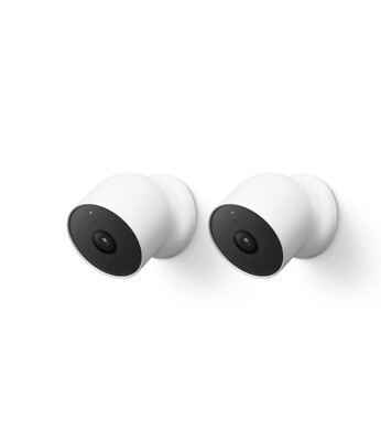 Google Nest Cam Outdoor or Indoor, Battery - 2nd Generation - 2 Count